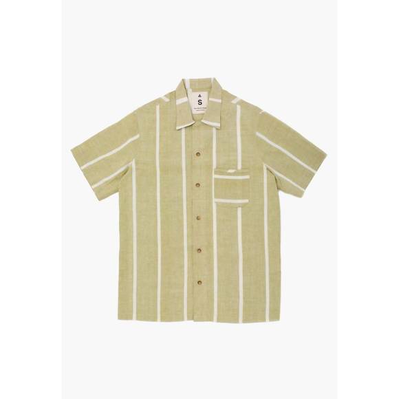 NEW NEW MARKET GOODS lungi box button down top in green - Picture 1 of 2